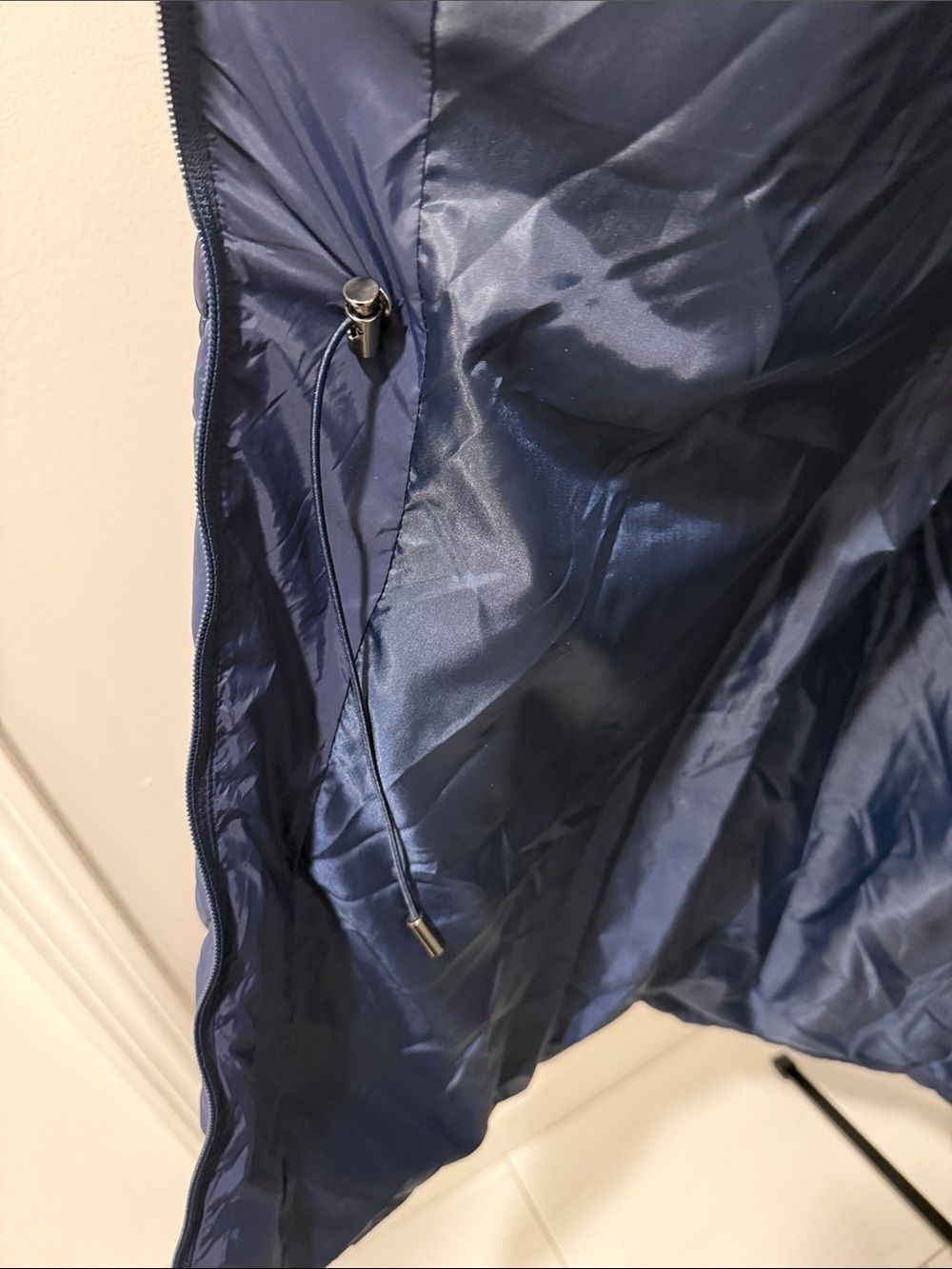 Weatherproof Navy Diamond-Quilt Hooded Puffer Coat - Picture 5 of 15